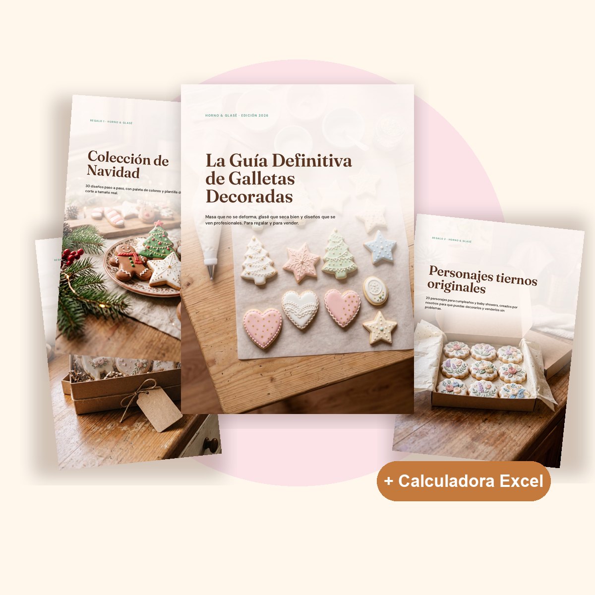 La Guía Definitiva de Galletas Decoradas en PDF con la Colección de Navidad y los personajes de regalo
